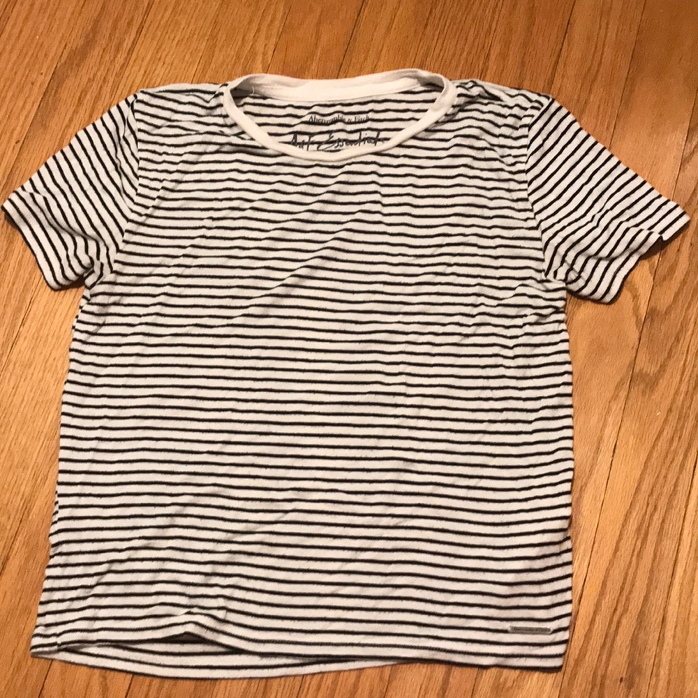 striped abercrombie and fitch t-shirt